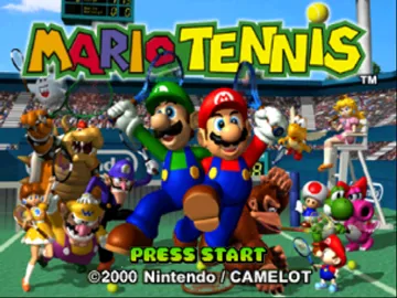 Mario Tennis (USA) (Wii Virtual Console) screen shot title